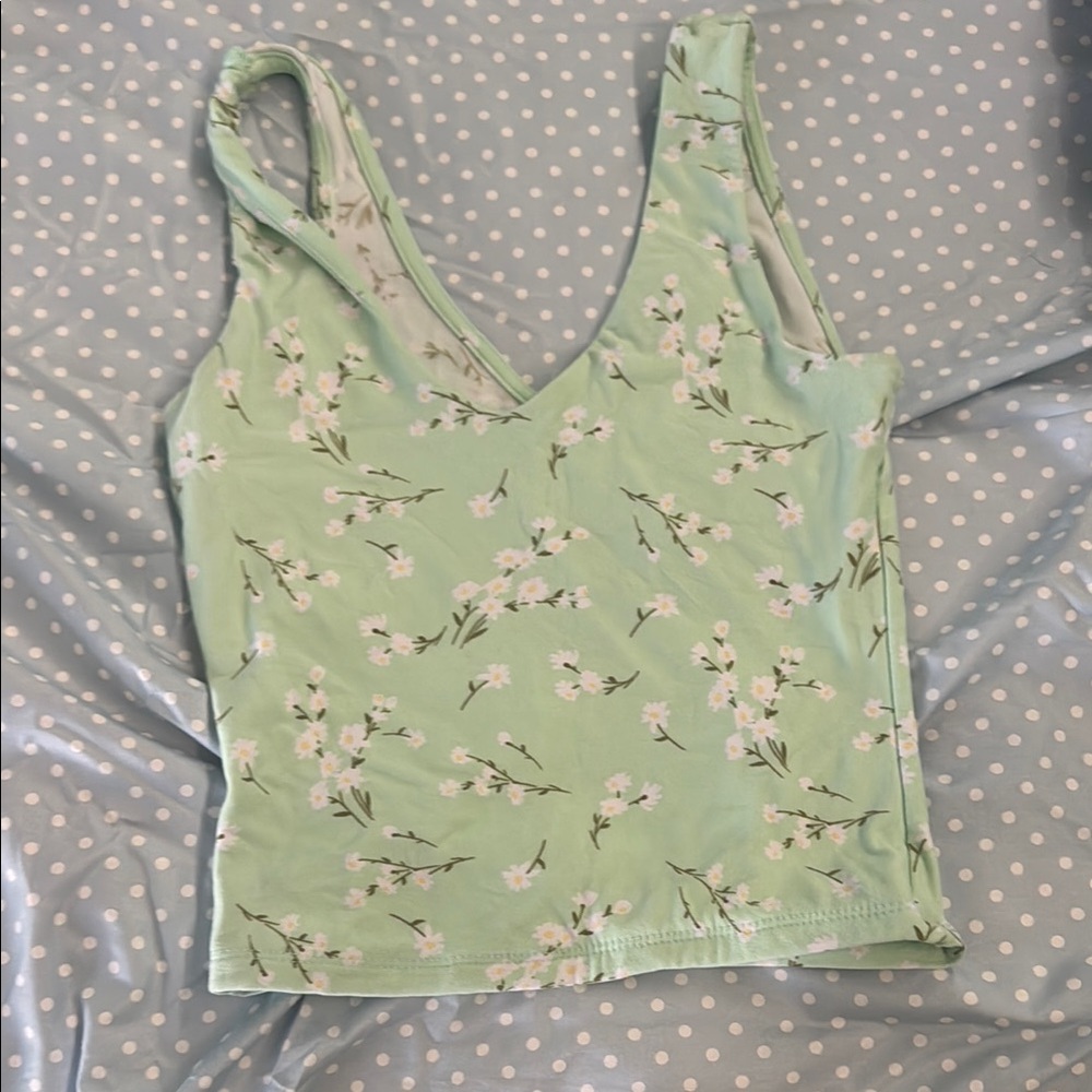 Floral Green Women's Top